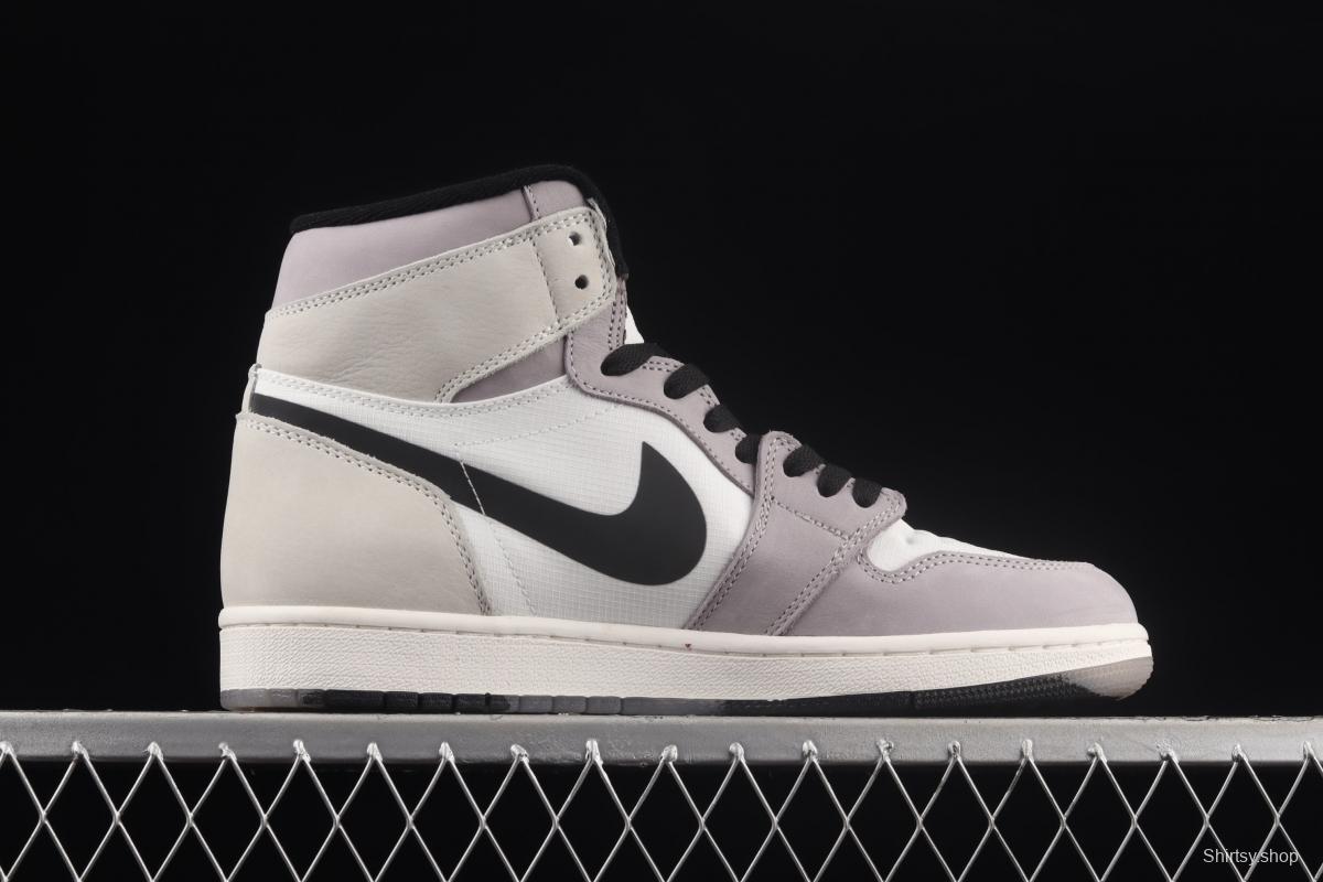 Air Jordan 1 Retro Premium White Gray 3M reflective High Top Basketball shoes DB2889-100