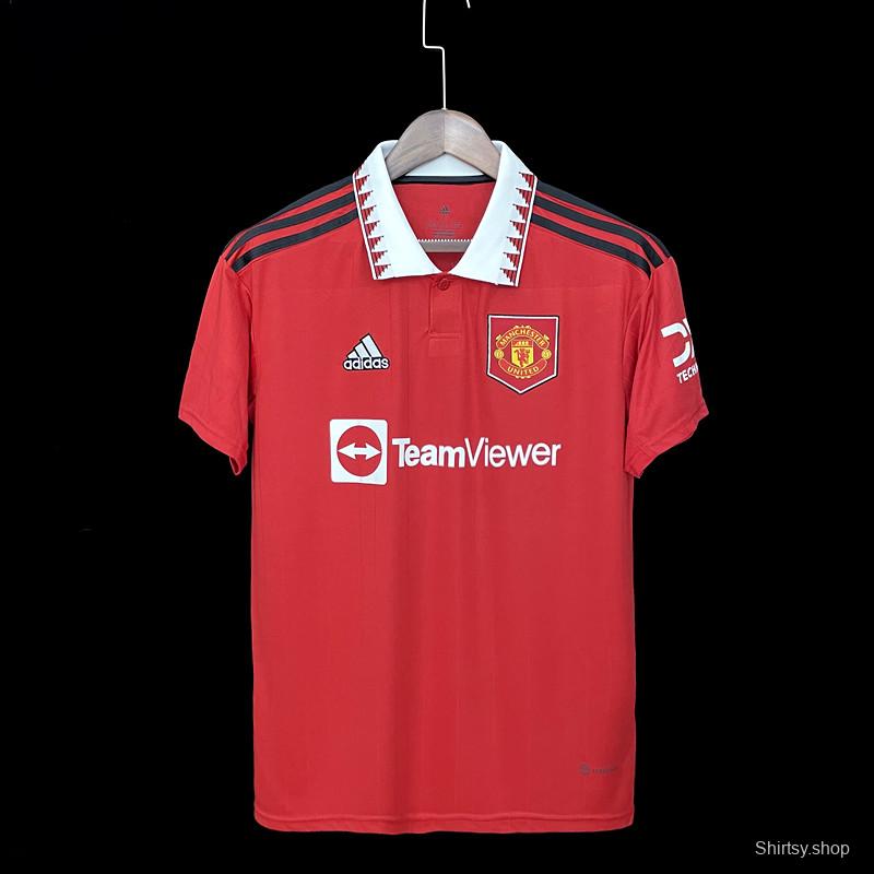 22/23 Manchester United Home  Soccer Jersey