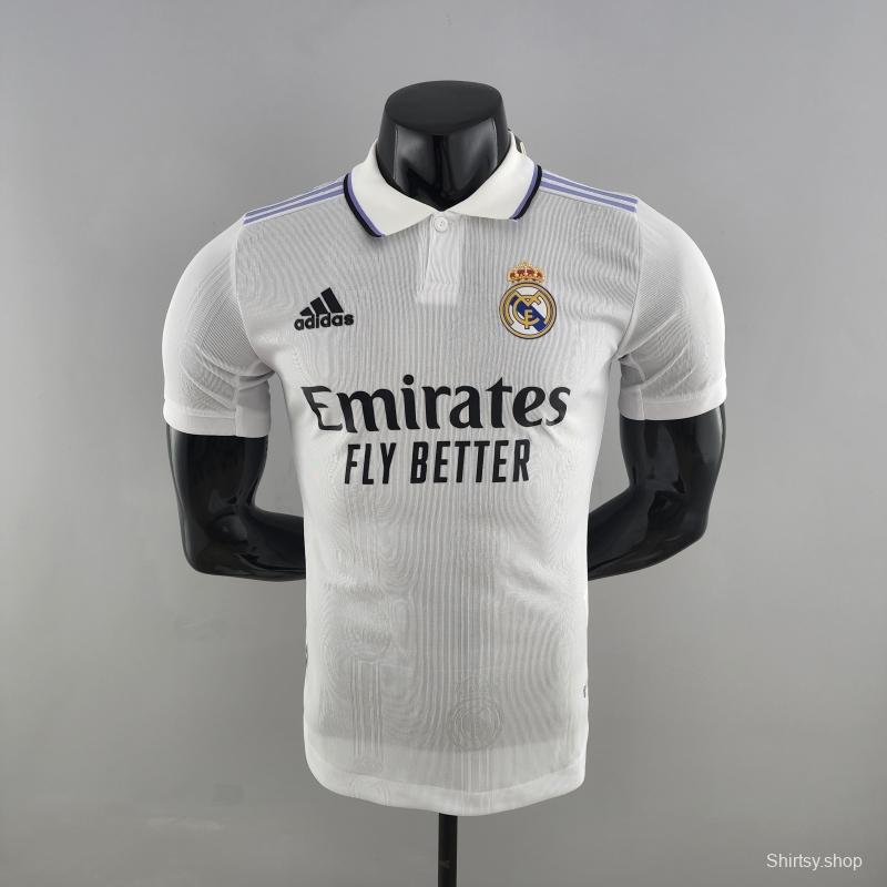 Player Version 22/23 Real Madrid Home Soccer Jersey