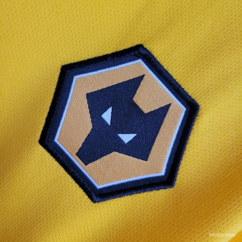 22/23 Wolverhampton Wanderers Home Soccer Jersey