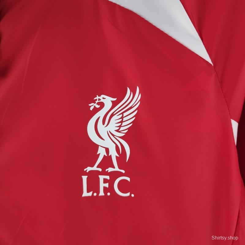 2022 Liverpool Windbreaker Red And White