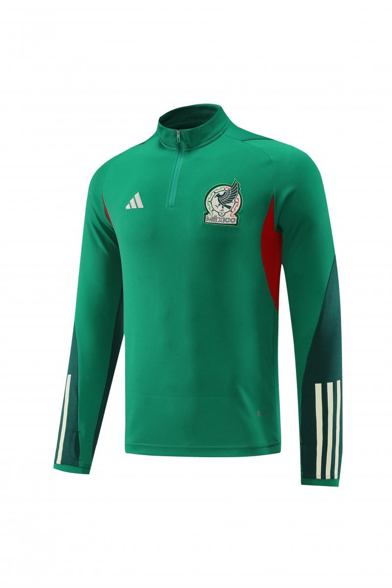 2022 Mexico Green Full Zipper Tracksuit