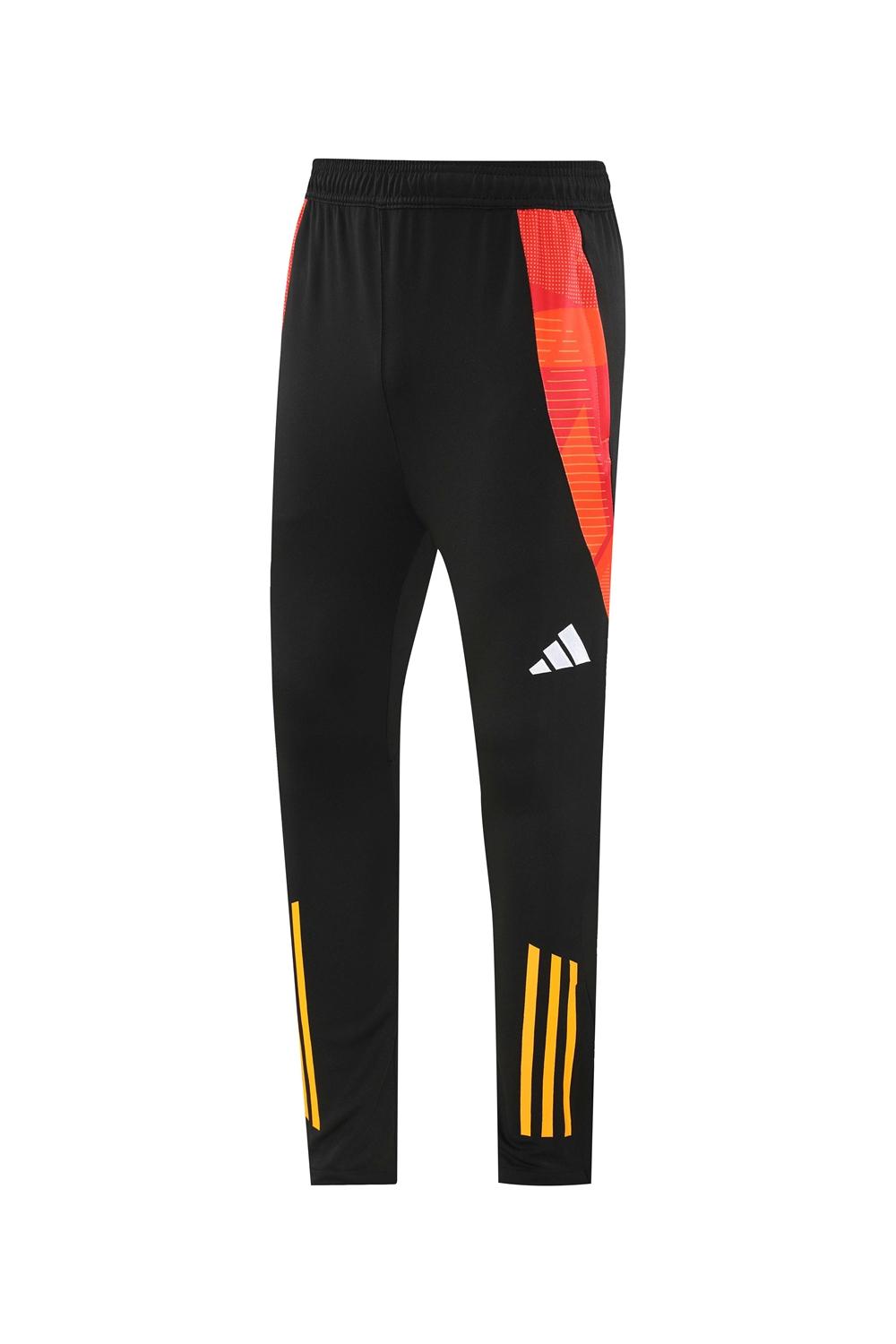 2024 Adidas Red/Yellow Half Zipper Jacket +Long Pants