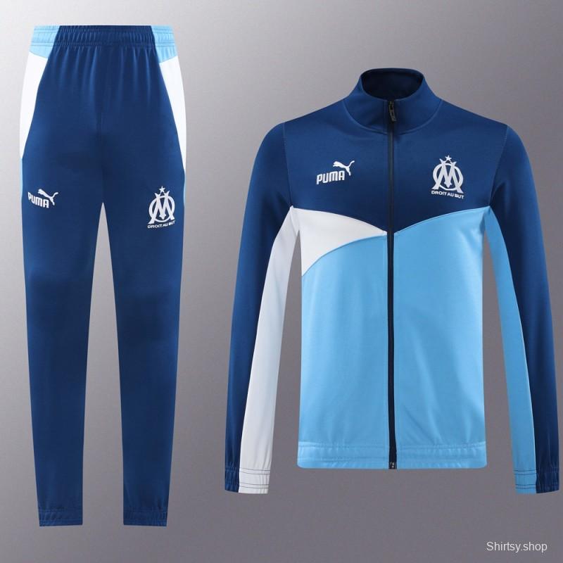 24/25 Olympique Marseille Full Zipper Jacket +Long Pants