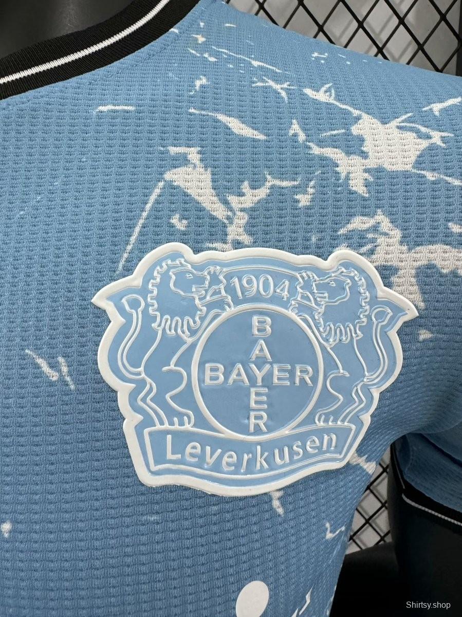 Player Version 23/24 Bayer 04 Leverkusen Away Blue Jersey